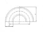 фото Отвод 180° DN 125 139,7x12,5 type A model 2D (R=127мм) BW EN 10253-2| Поставки из Китая